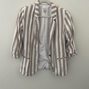 Linen Stripped Blazer